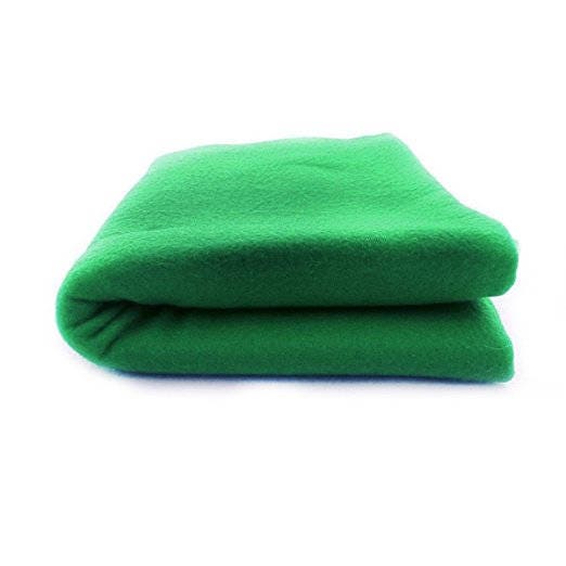 Kelly Green Fleece Throw Blanket / Bed Cover Warm Cozy 
