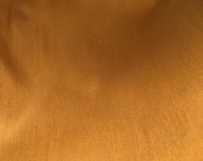 Citrus Shantung Dupioni Faux Silk two tone fabric BY THE YARD 54" wide