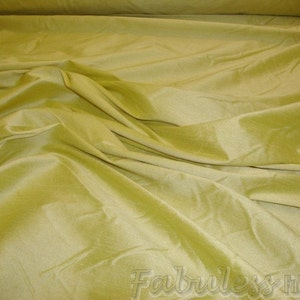 Lemonade Shantung Dupioni Faux Silk two tone fabric BY THE YARD 54" wide