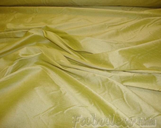 Lemonade Shantung Dupioni Faux Silk two tone fabric BY THE YARD 54" wide