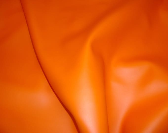 30 yards Vinyl Faux leather Orange Soft Skin Faux vinyl upholstery/clothing pvc fabric by the yard 55" Wide