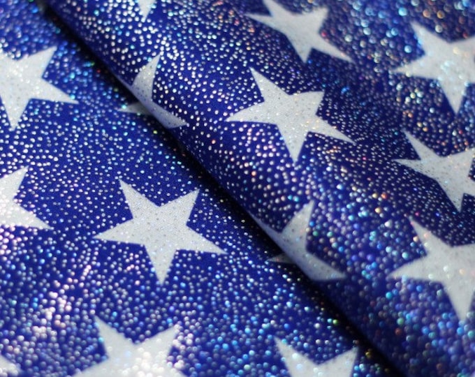 Start bright Royal white with foil Nylon SPandex dance swimsuits 4 way stretch 58" wide  Sportswear Athletic yoga pants