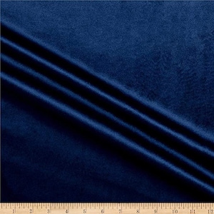 Navy Royalty luxurious sheen velvet polyester for upholstery and drapery