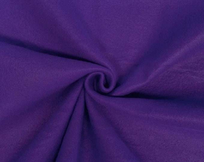 Purple Polar Fleece Fabric Sold By The Yard 60" Wide