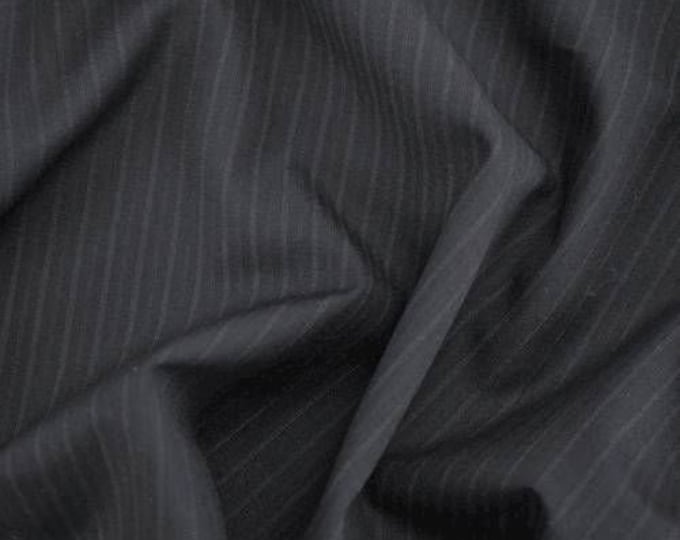 PinStripe Faux Wool Suiting Fabric, Suits, skirts, slacks, jackets, No Stretch, Sells by the Yard