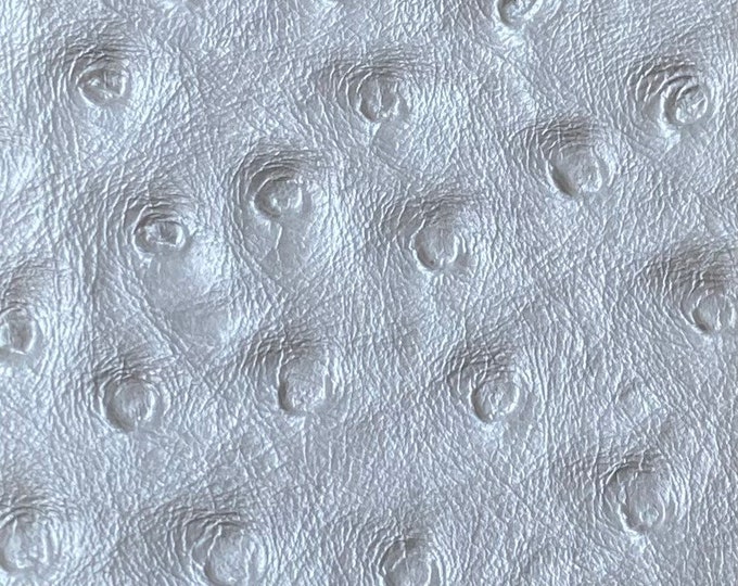 Metallic Pearl ostrich faux vinyl Marine grade UV resistance waterproof Fabric