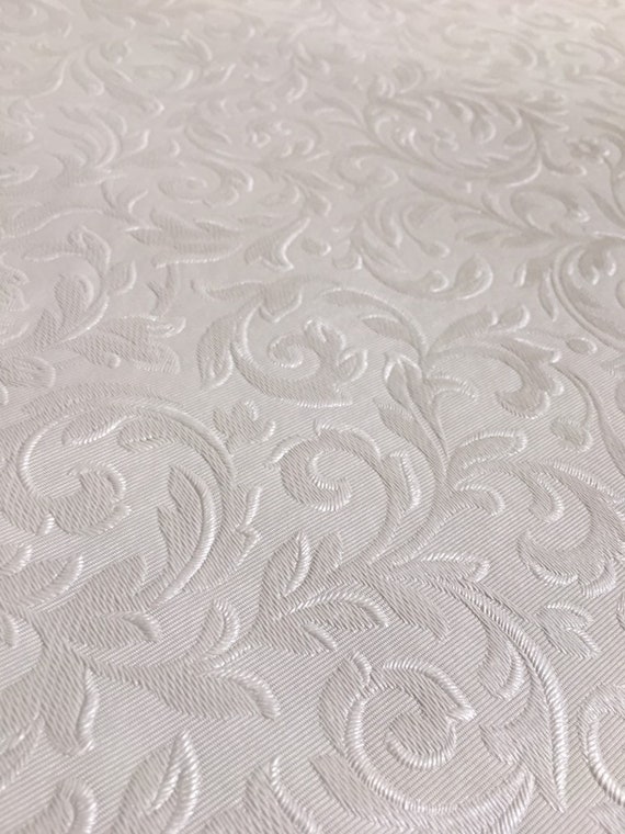 White FAUX LEATHER Soft Skin Vinyl Fabric 54/" Wide Sold By the Yard