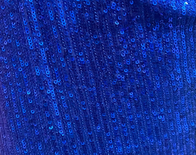 Royal Pleated Glitz Sequin Mesh Fabric By The Yard