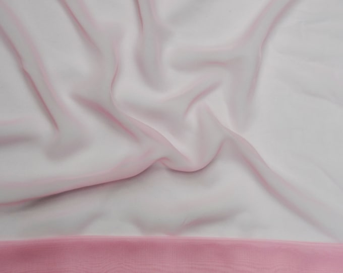 Pink Chiffon soft Sheer  60" Wide Fabric By The yard HOME DECOR