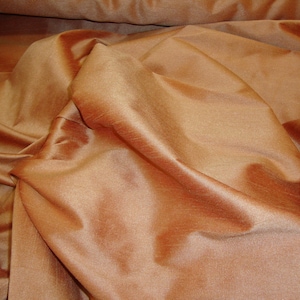 Sunset Shantung Dupioni Faux Silk two tone fabric by the yard 54&quot; wide
