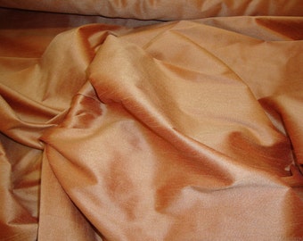 Sunset Shantung Dupioni Faux Silk two tone fabric by the yard 54" wide