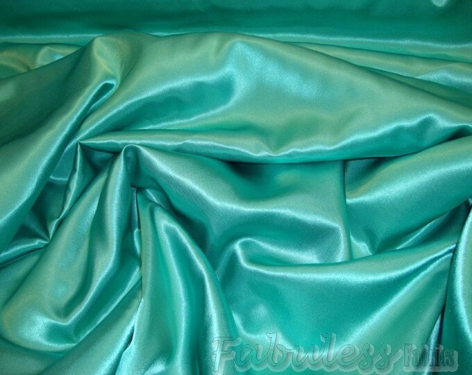 Tiffany  Bridal Satin drapery dress fabric per yard