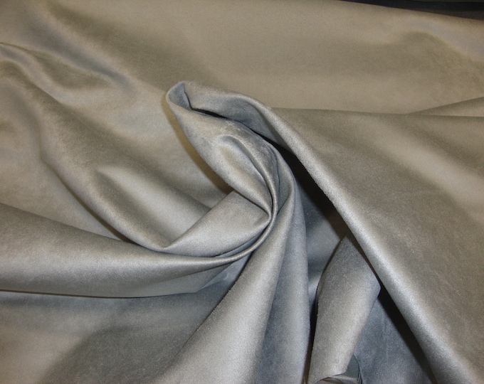 Seafoam faux suede upholstery fabric BY THE YARD 58" Wide No Stretch