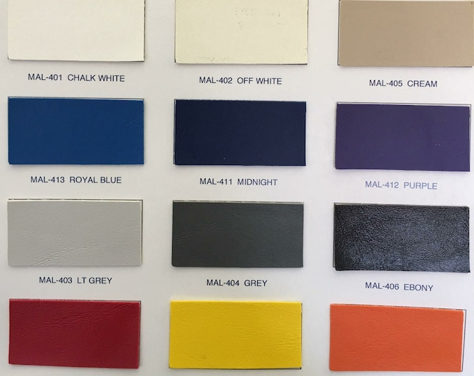 Malibu marine grade Upholstery Vinyl Faux Leather Fabric  54" Wide - By the Yard