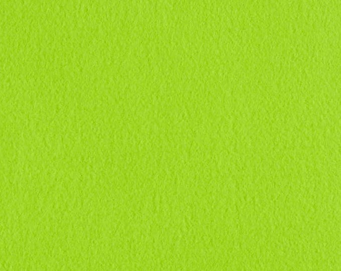 Lime Soft Cozy Fleece Fabric by the Yard | Warm Anti-Pill Fleece for Blankets, Crafts, Apparel & DIY Projects 60” wide