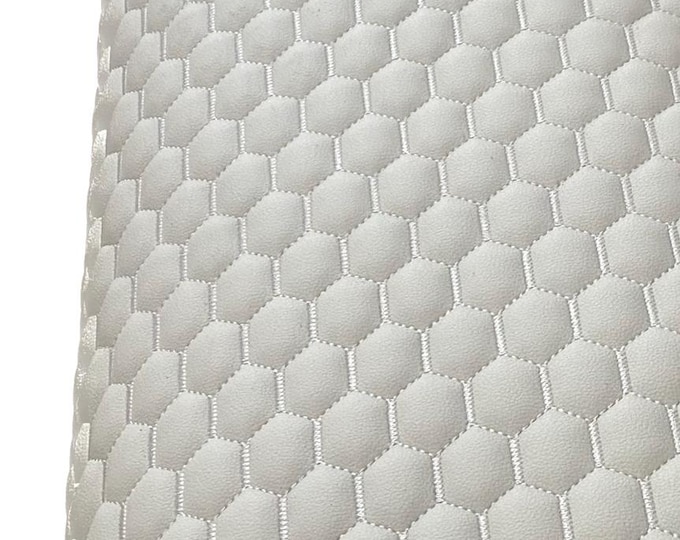 Gray egg Quilted white stitching auto headliner fabric with Foam Backing Upholstery 52" Wide
