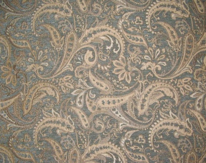 Royalty Paisley Chenille Upholstery Drapery fabric by the yard 57" Wide