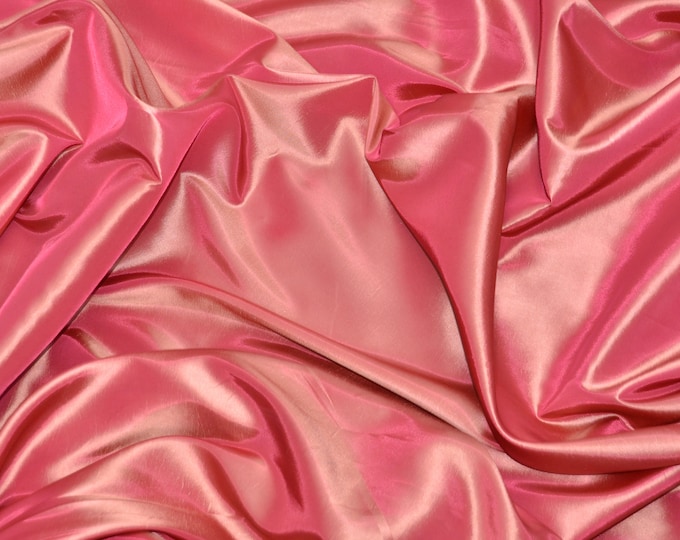 Taffeta coral dress gown fabric per yard 58" wide