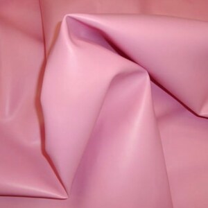 Pink Vinyl Faux leather  Soft Skin Faux vinyl upholstery/clothing pvc fabric by the yard 54&quot; Wide