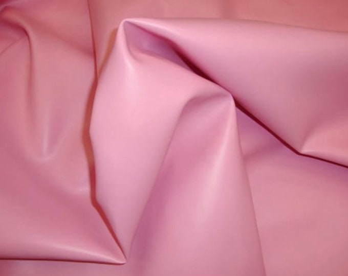Pink Vinyl Faux leather  Soft Skin Faux vinyl upholstery/clothing pvc fabric by the yard 54" Wide