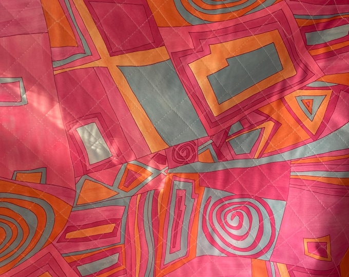 Art deco abstract 100% cotton Quilted  Fabric 58"/60" Wide Sold By The Yard