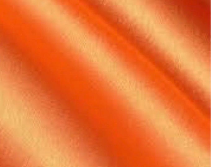 Orange Satin Crepe back Fabric 60" Wide Sold By the yard