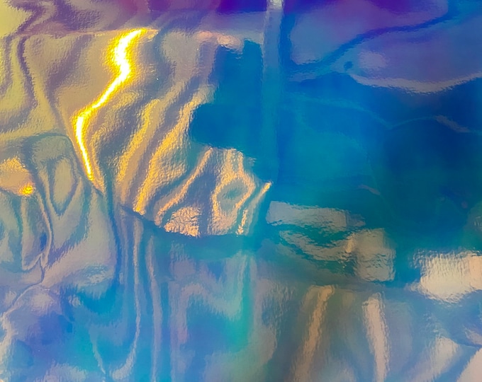 Vinyl faux leather Galaxy pearl Iridescent multi color Fabric