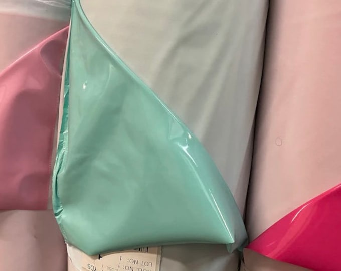 Luxury Latex shiny vinyl 4-way stretch 58/60” Sold by the