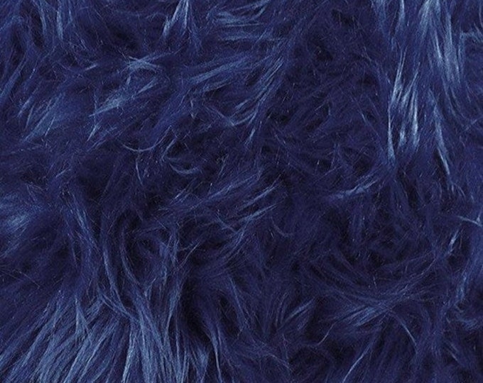 8' x 10'navy Faux Fur Rug rectangle shape plush soft modern fur rug living room area rug