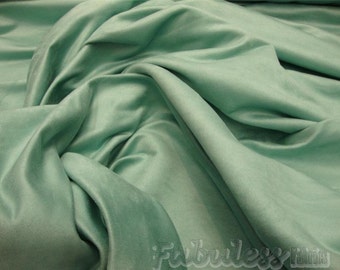 Turquoise micro faux suede upholstery drapery clothing fabric BY THE YARD 58" Wide No Stretch