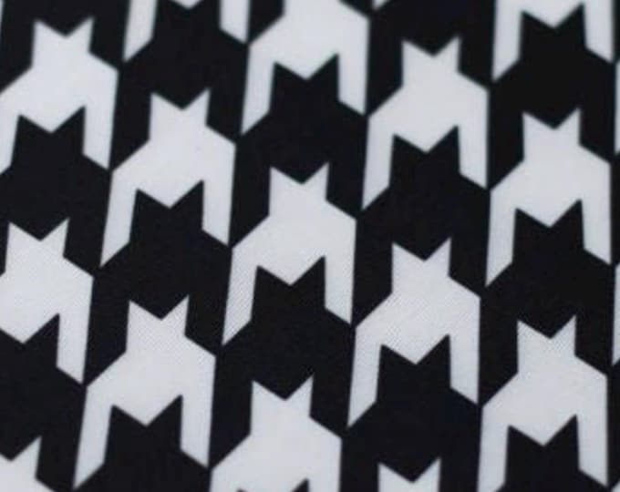 Houndstooth black white Spandex, 4 way stretch 58" wide