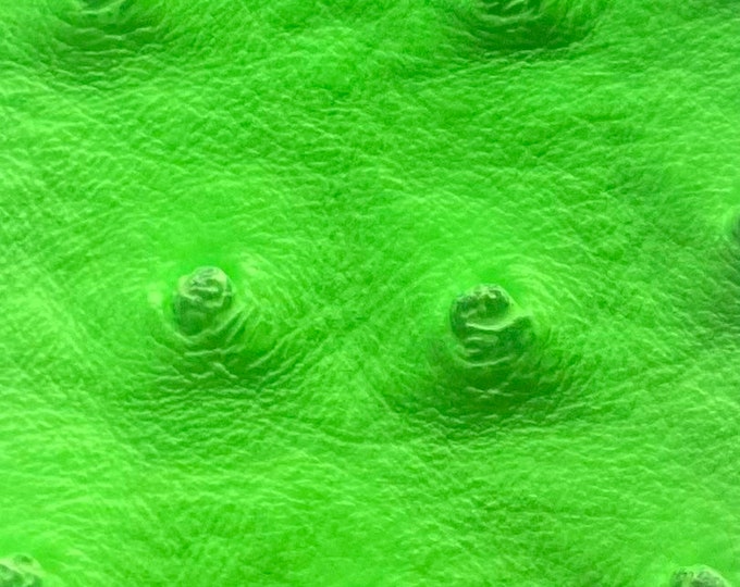 Neon Lime ostrich faux vinyl Marine grade UV resistance waterproof Fabric