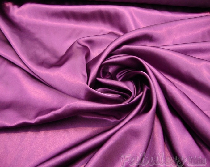 Satin Violet  Bridal Satin drapery dress fabric