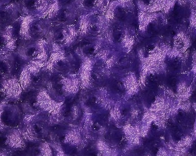 Purple Rose Bud  fabric per yard blanket throw lining 58" wide