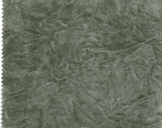 Silver Crushed Velvet distressed wrinkled upholstery drapery Fabric BY THE YARD 58" Wide