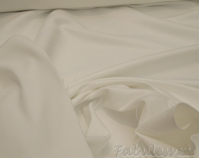 White Polyester micro faux suede lining fabric by the yard 58” wide