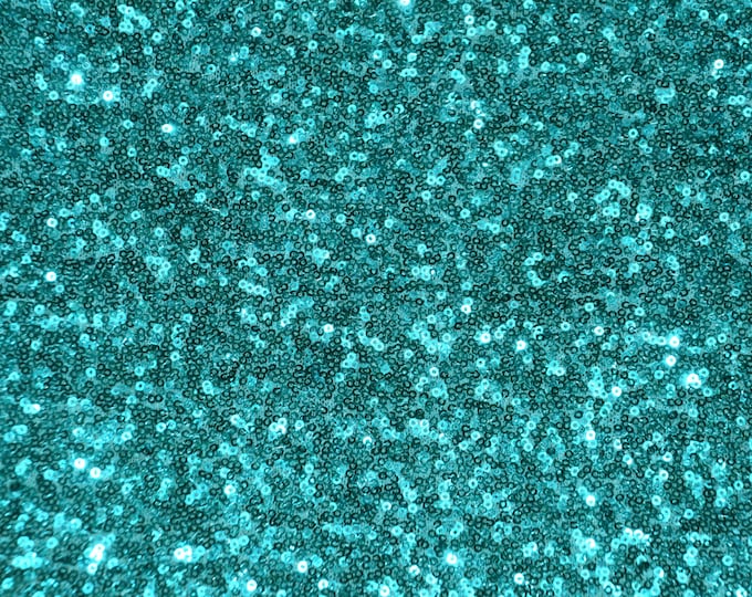 Sequins Aqua Dress Gowns Mini Disc Glitz Sequin Spandex Fabric -- 54"/54" Wide By The Yard Dress Craft