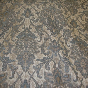 Royalty Damask Chenille Upholstery Drapery fabric by the yard 57&quot; Wide