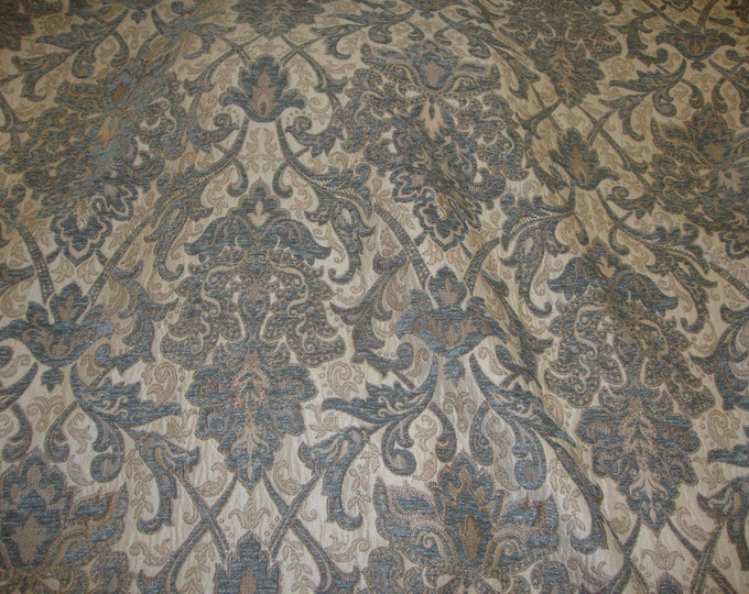 Royalty Damask Chenille Upholstery Drapery fabric by the yard 57" Wide
