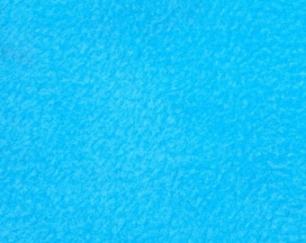 Fleece Solid Polar Fleece Fabric  Turquoise Sold By The Yard 60" Wide Blanket  clothes quilts