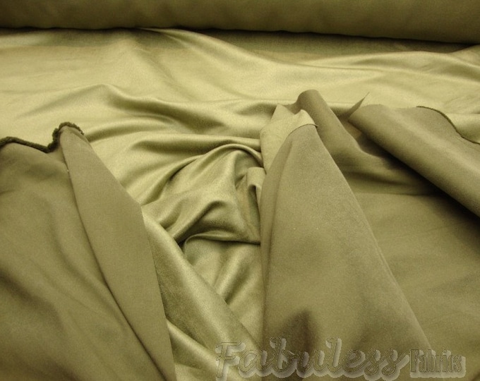 micro faux suede, upholstery drapery clothing fabric, BY THE YARD 58" Wide No Stretch-Sage