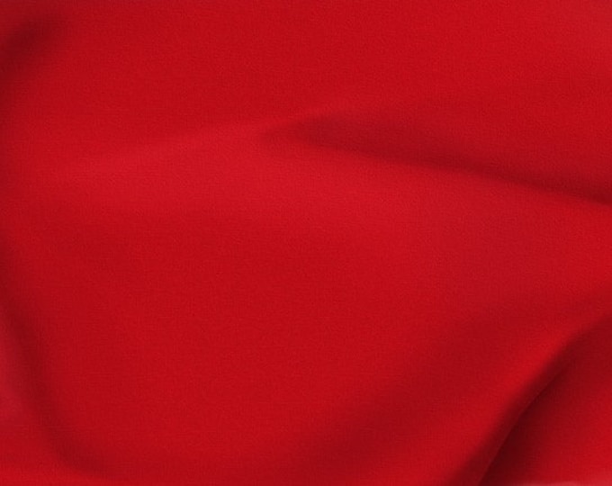 Red Polyester poplin Fabric By The Yard 58"/60