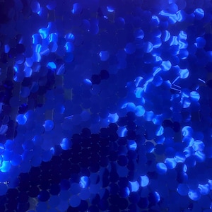 Royal Shiny 20mm paillette sequin on mesh fabric sold by yard