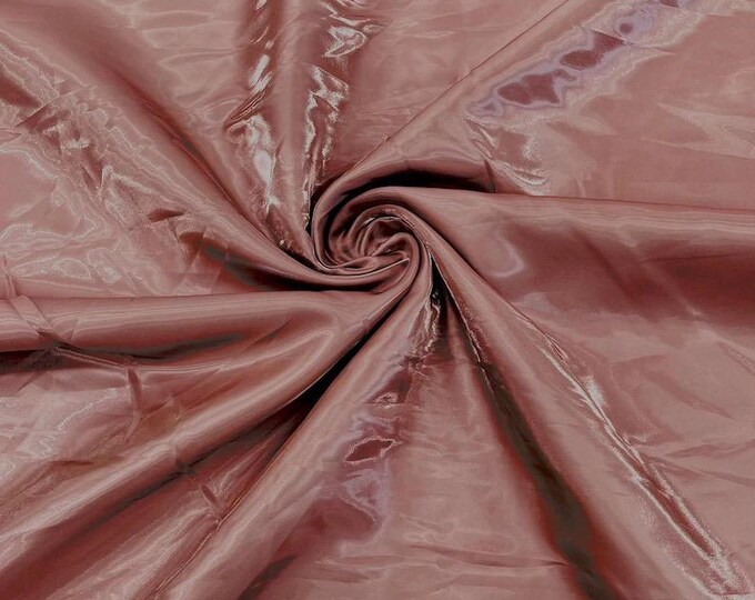 Mauve Liquid glossy Bridal prom Satin prom dress fabric per yard