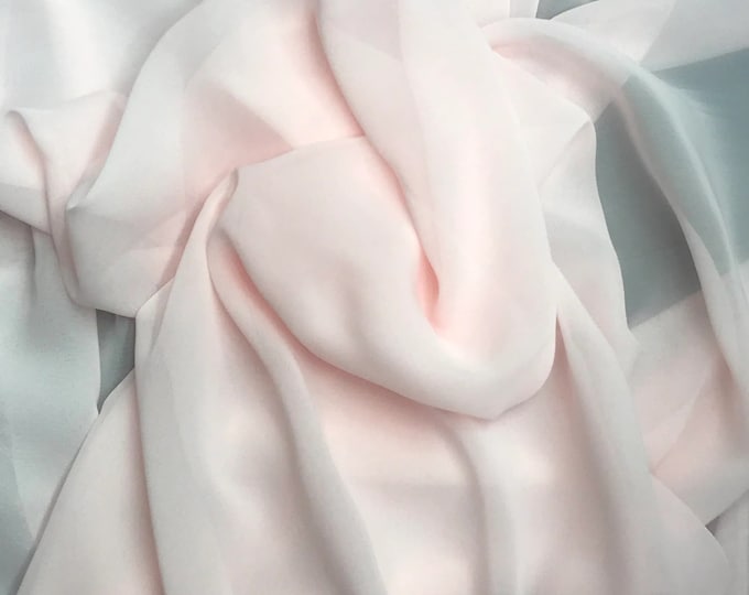 Blush Chiffon soft Sheer  60" Wide Fabric By The yard HOME DECOR
