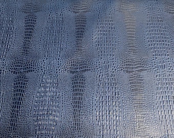 Navy Blue Marine Gator Upholstery Outdoor Vinyl Fabric - Sold By The Yard - 54"