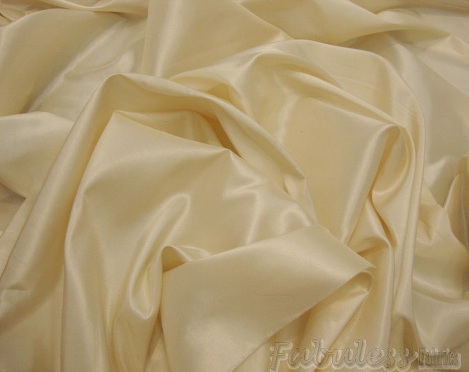 Vanilla Dress Drapery iridescent Taffeta fabric sold per yard BTY 60" Wide
