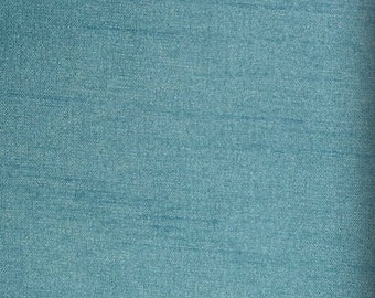 Aquamarine Shantung Dupioni Faux Silk two tone fabric BY THE YARD 54" wide