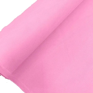 pink net dress material Dress Net 100% Polyester Tulle Fabric Material - FLO PINK