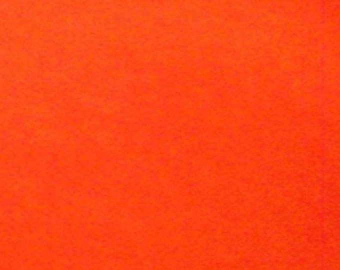 Polar Fleece Fabric Orange Sold By The Yard 60" Wide